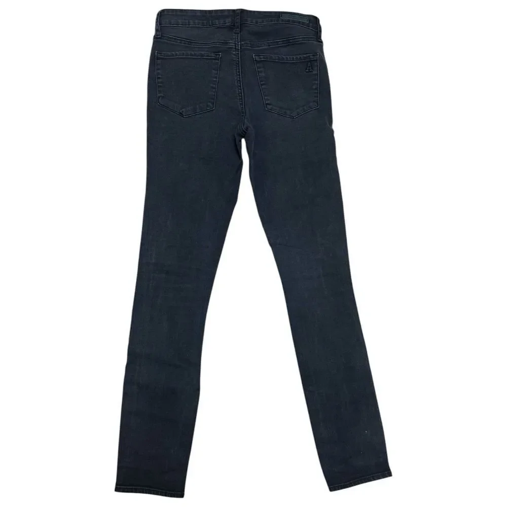 Articlesof Society Distressed Washed Black Karen Skinny Crop in Carbon Jeans. 25